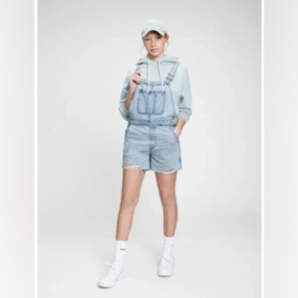 GAP Blue Denim Overalls Relaxed Fit